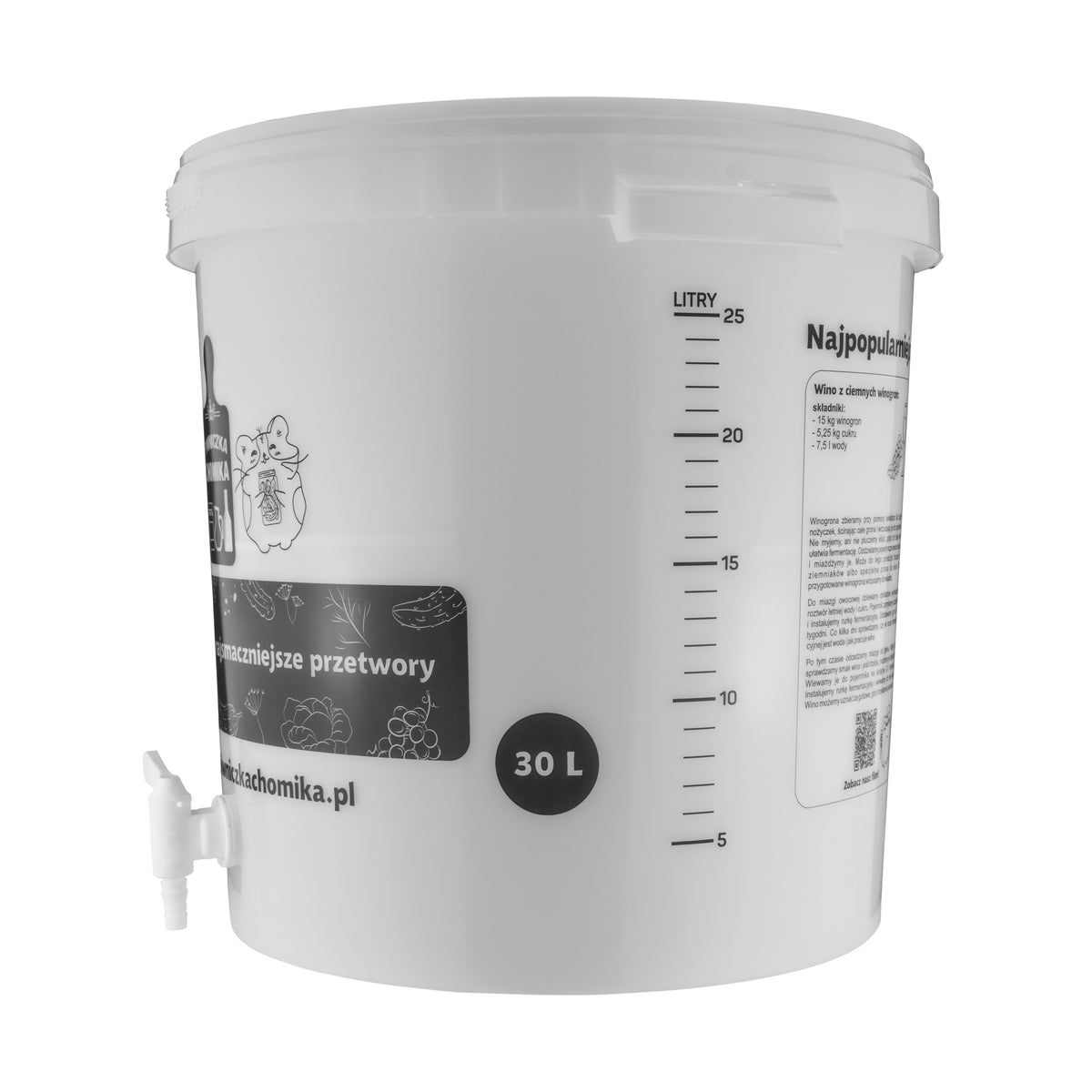 Home Brew Bucket 30L with Tap