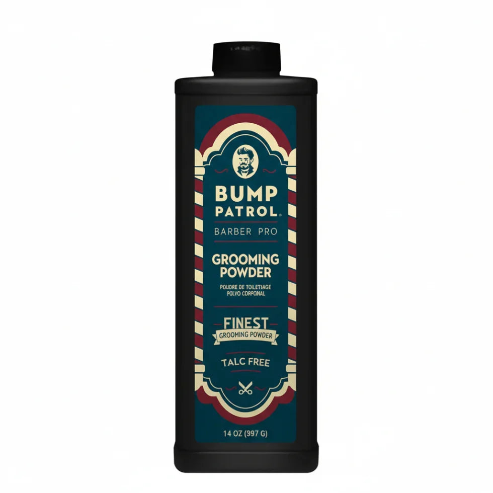 Bump Patrol Barber Pro Grooming Powder – Prevents Razor Bumps & Absorbs Oil for Men & Barbers 397g / 14 oz