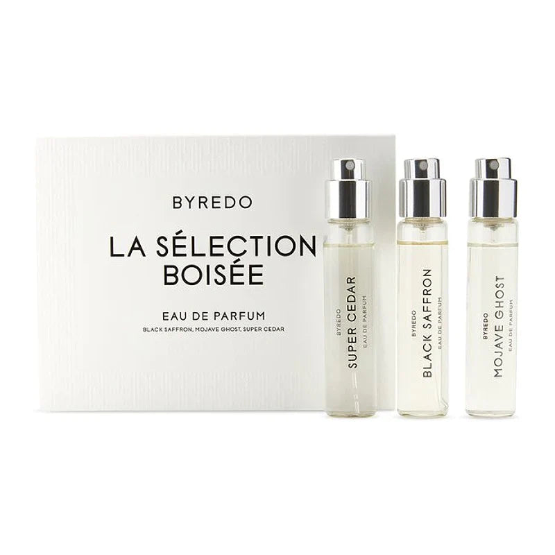 Byredo La Sélection Boisée Gift Set 12ml Black Saffron EDP + 12ml Mojave Ghost EDP + 12ml Super Cedar EDP Unisex Fragrance