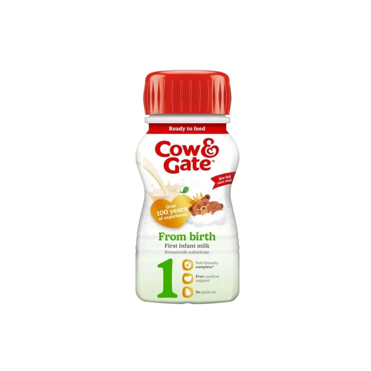 Cow & Gate 1 First Infant Ready to Feed Liquid Milk from Birth 200ml