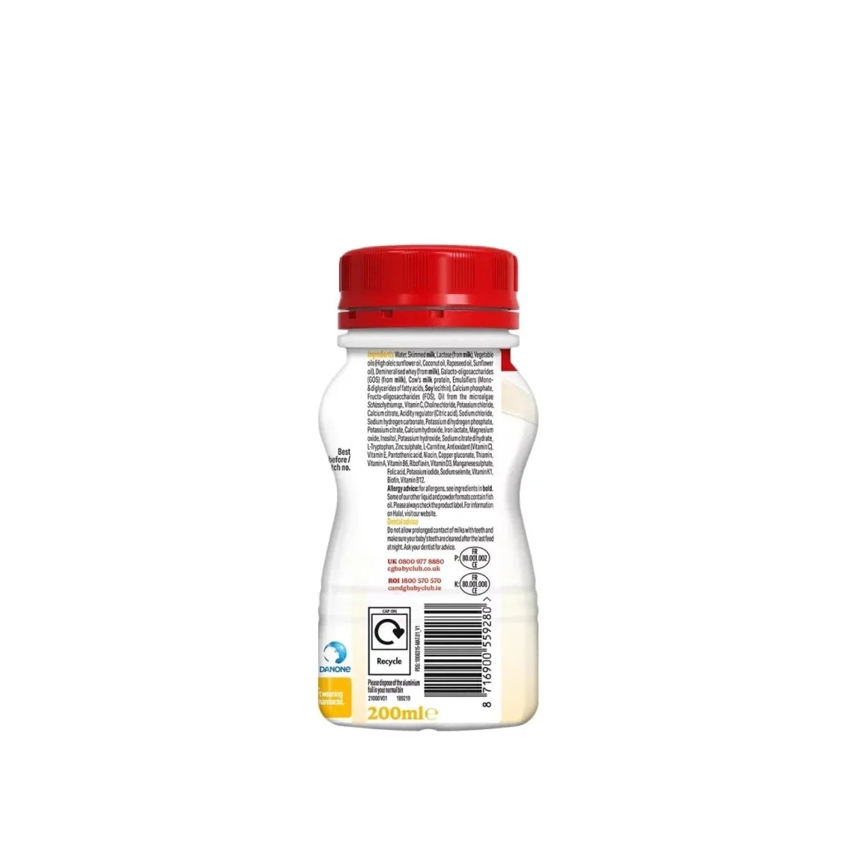 Cow & Gate 2 Follow On Ready to Drink Liquid Milk 6+ months 200ml