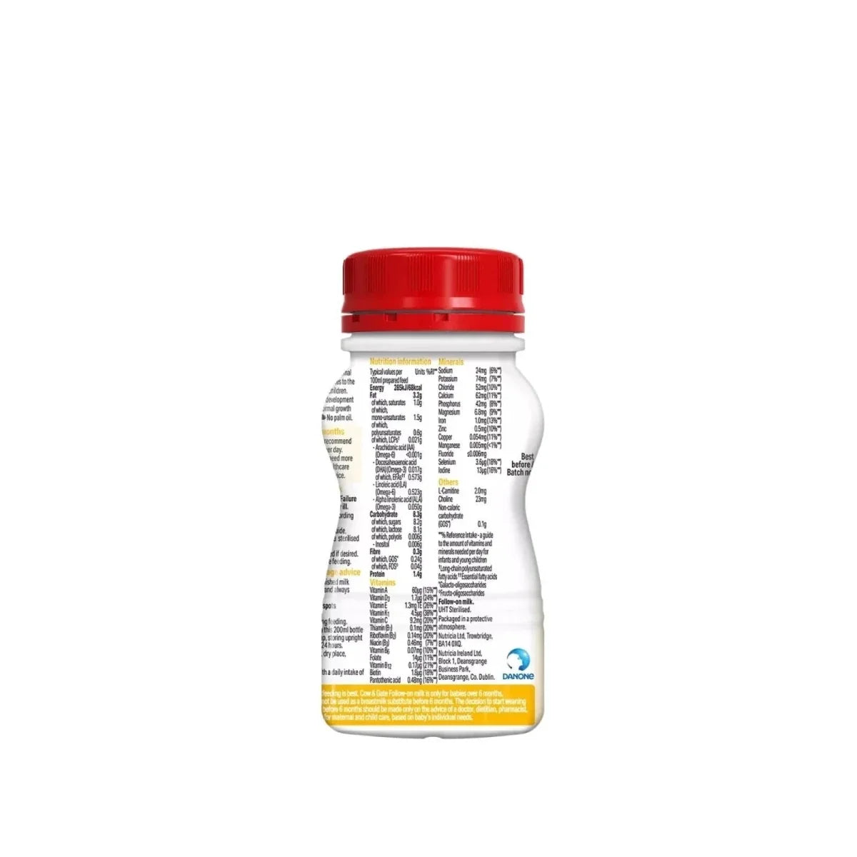 Cow & Gate 2 Follow On Ready to Drink Liquid Milk 6+ months 200ml