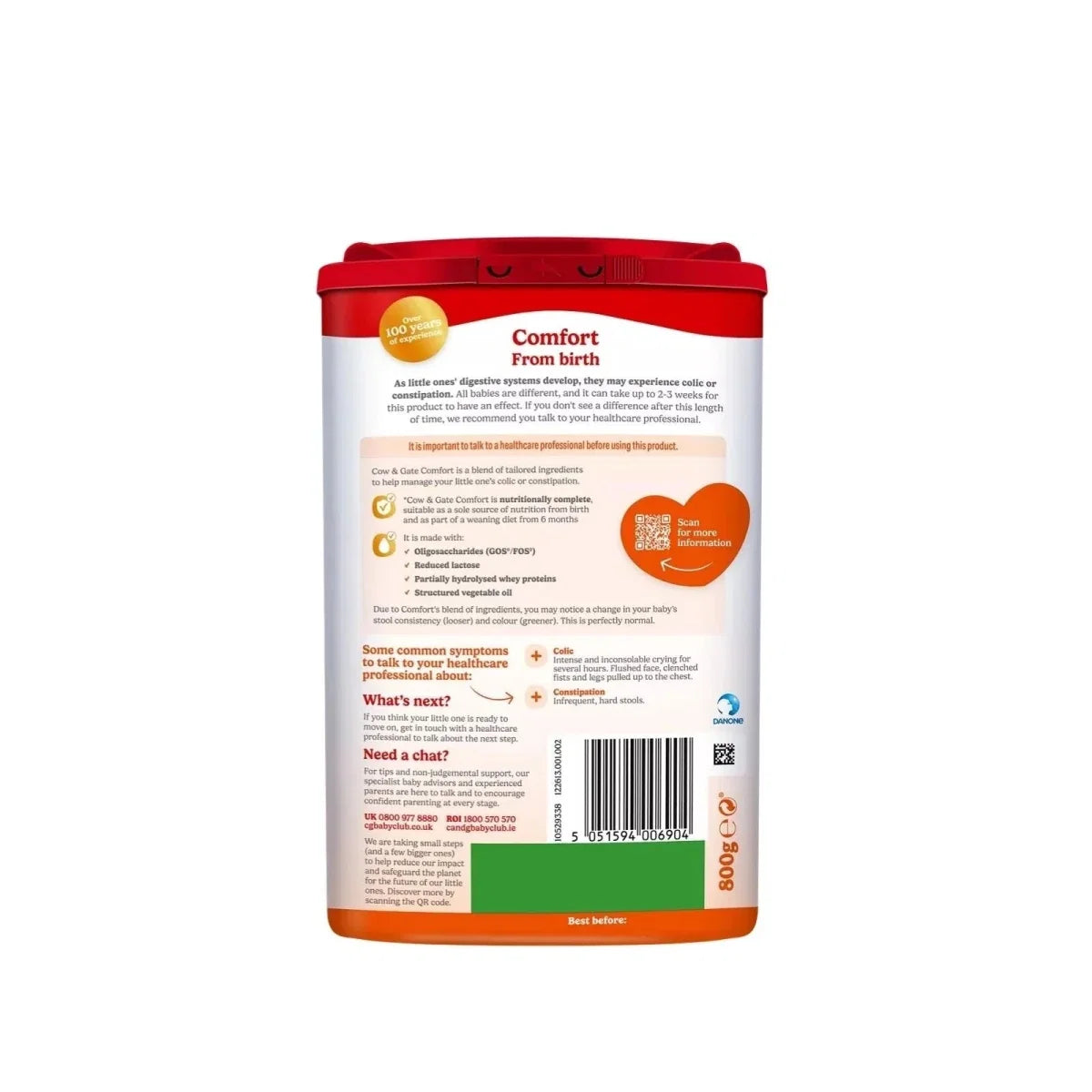 Cow & Gate Comfort Milk Formula 0-12 months