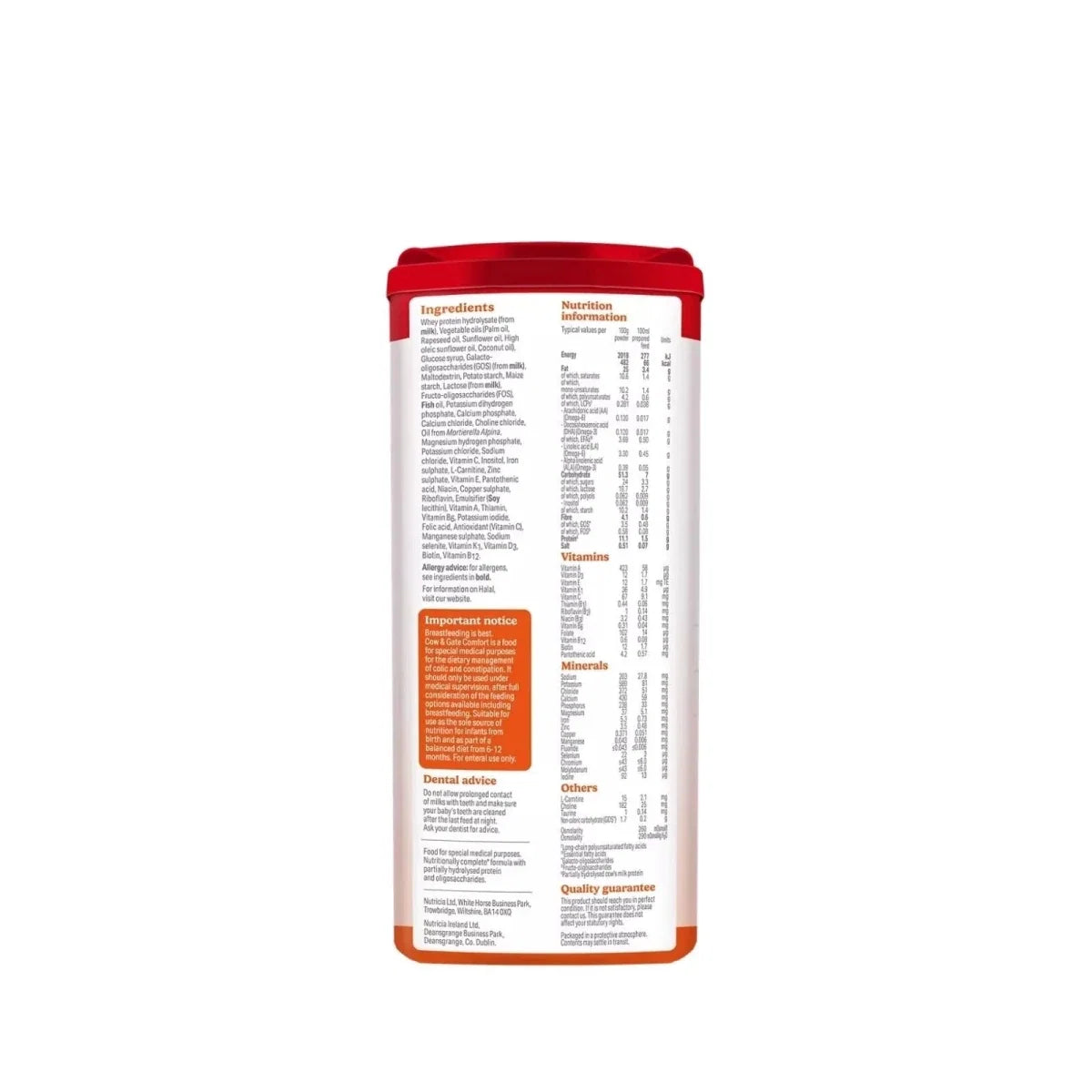 Cow & Gate Comfort Milk Formula 0-12 months