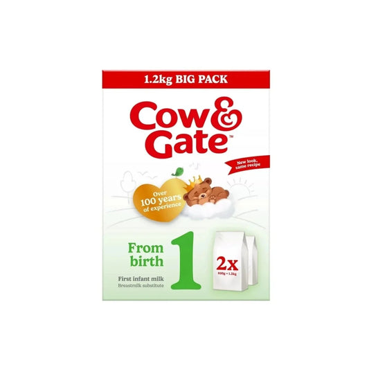 Cow & Gate 1 First Infant Milk Formula from Birth 1.2kg (2x600g)