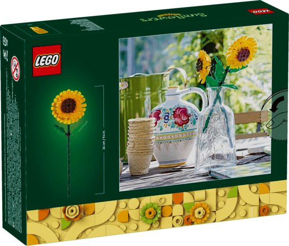 Lego Botanicals 40524 Sunflowers Buildable Toy Gift for Ages 8 and Up