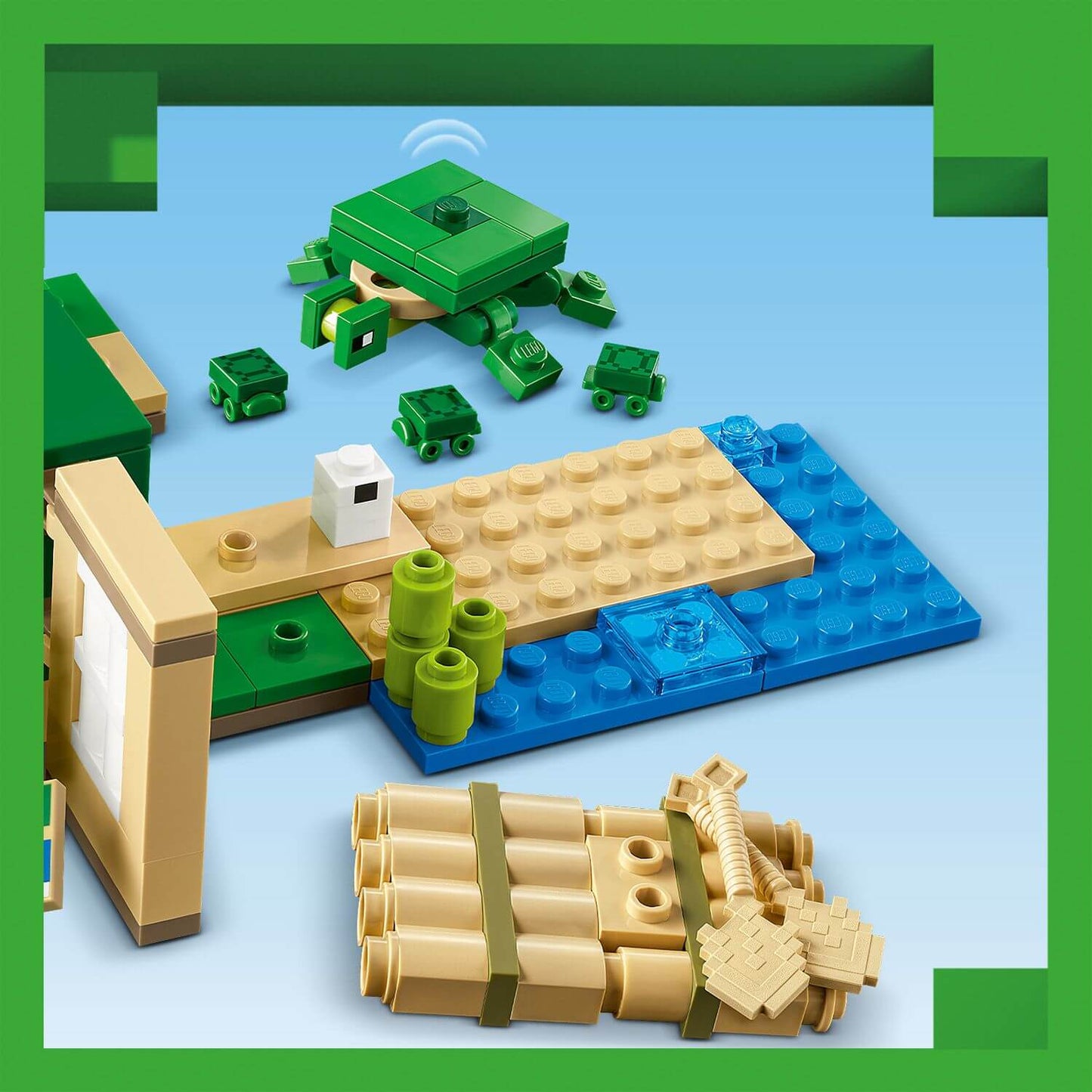Lego Minecraft 21254 The Turtle Beach House Playset for Ages 8 and Up
