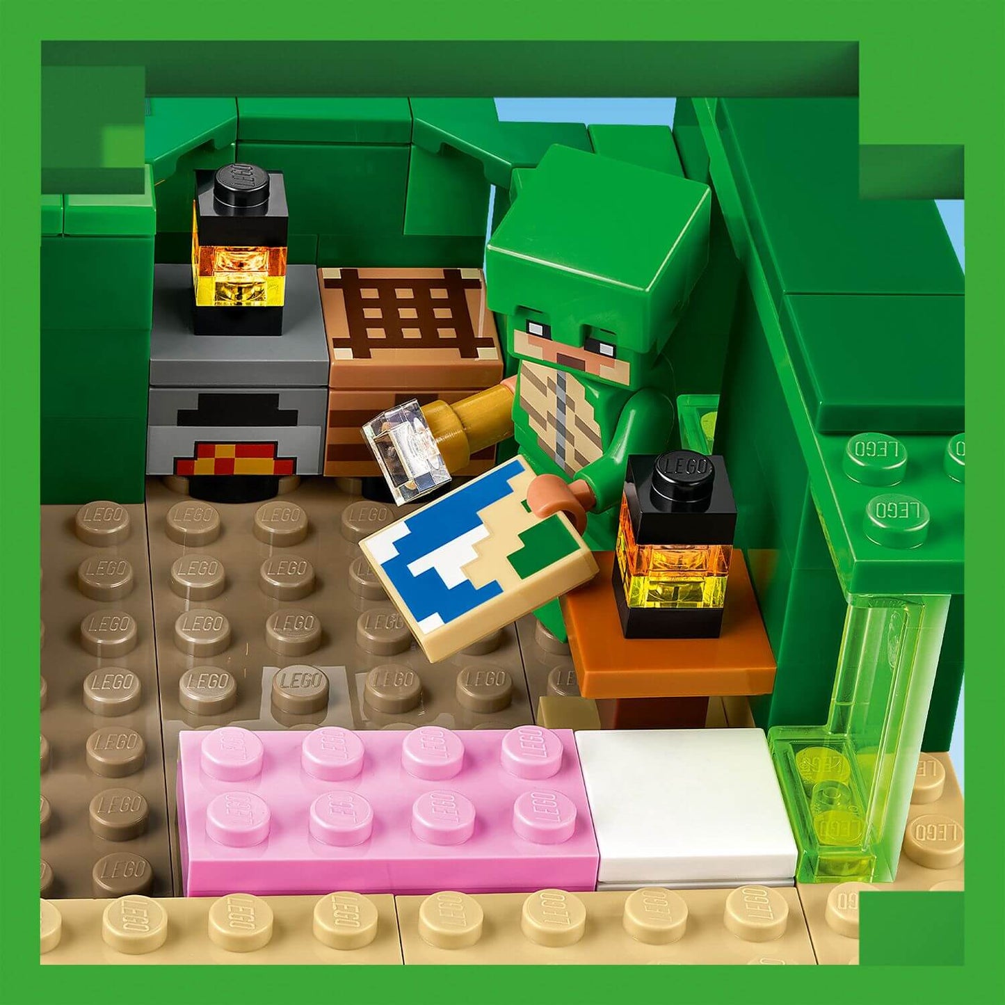Lego Minecraft 21254 The Turtle Beach House Playset for Ages 8 and Up