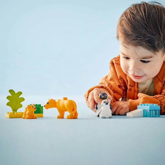 Lego Duplo 10442 Wild Animal Families: Penguins & Lions for Age 2 & Up