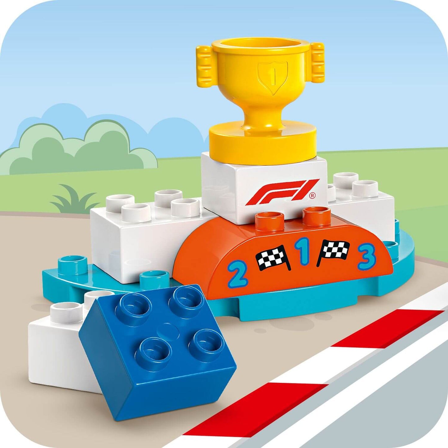 Lego Duplo 10445 F1 Team Race Cars & Drivers for Toddlers Ages 2 & Up