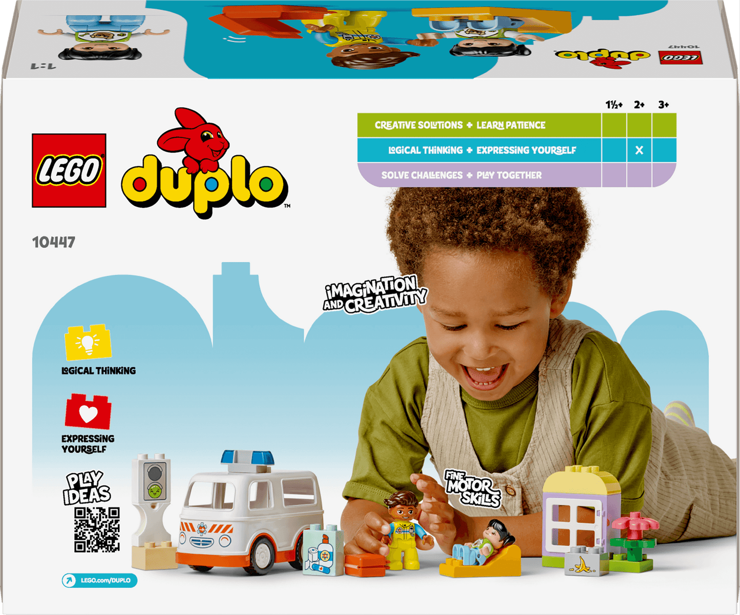 Lego Duplo 10447 Ambulance & Driver Playset for Toddlers Ages 2 and Up