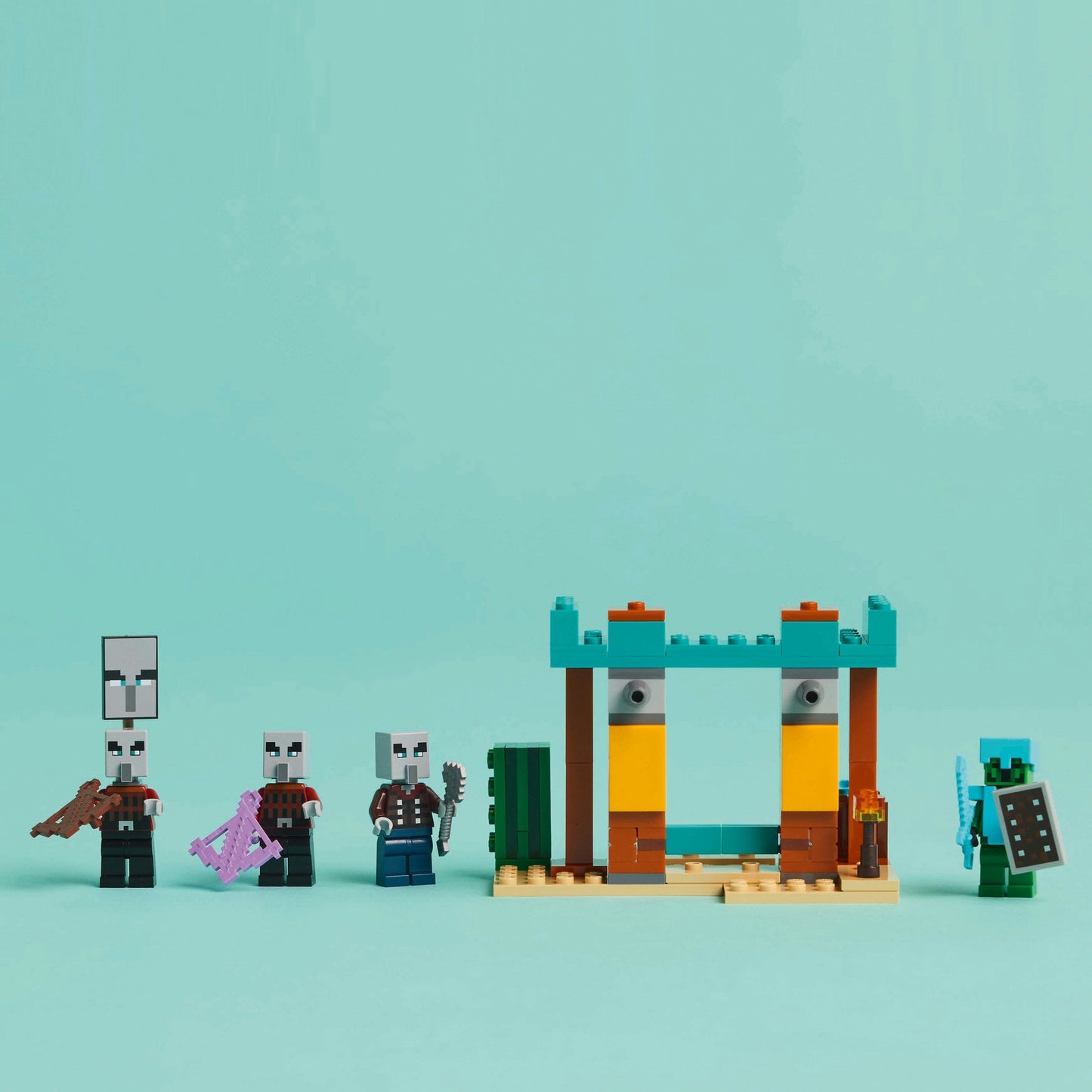 Lego Minecraft 21267 The Illager Desert Patrol Playset for Ages 7 & Up