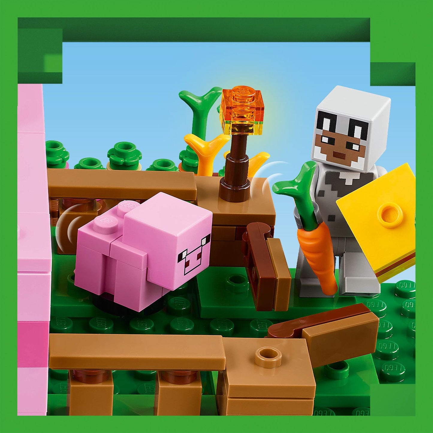 Lego Minecraft 21268 The Baby Pig House Toy Playset for Ages 7 and Up