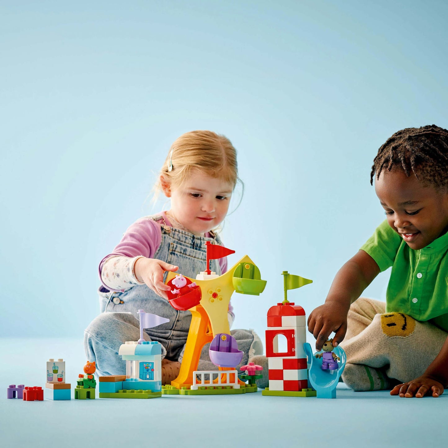 Lego Duplo 10453 Peppa Pig Funfair Playset for Toddlers Ages 2 and Up