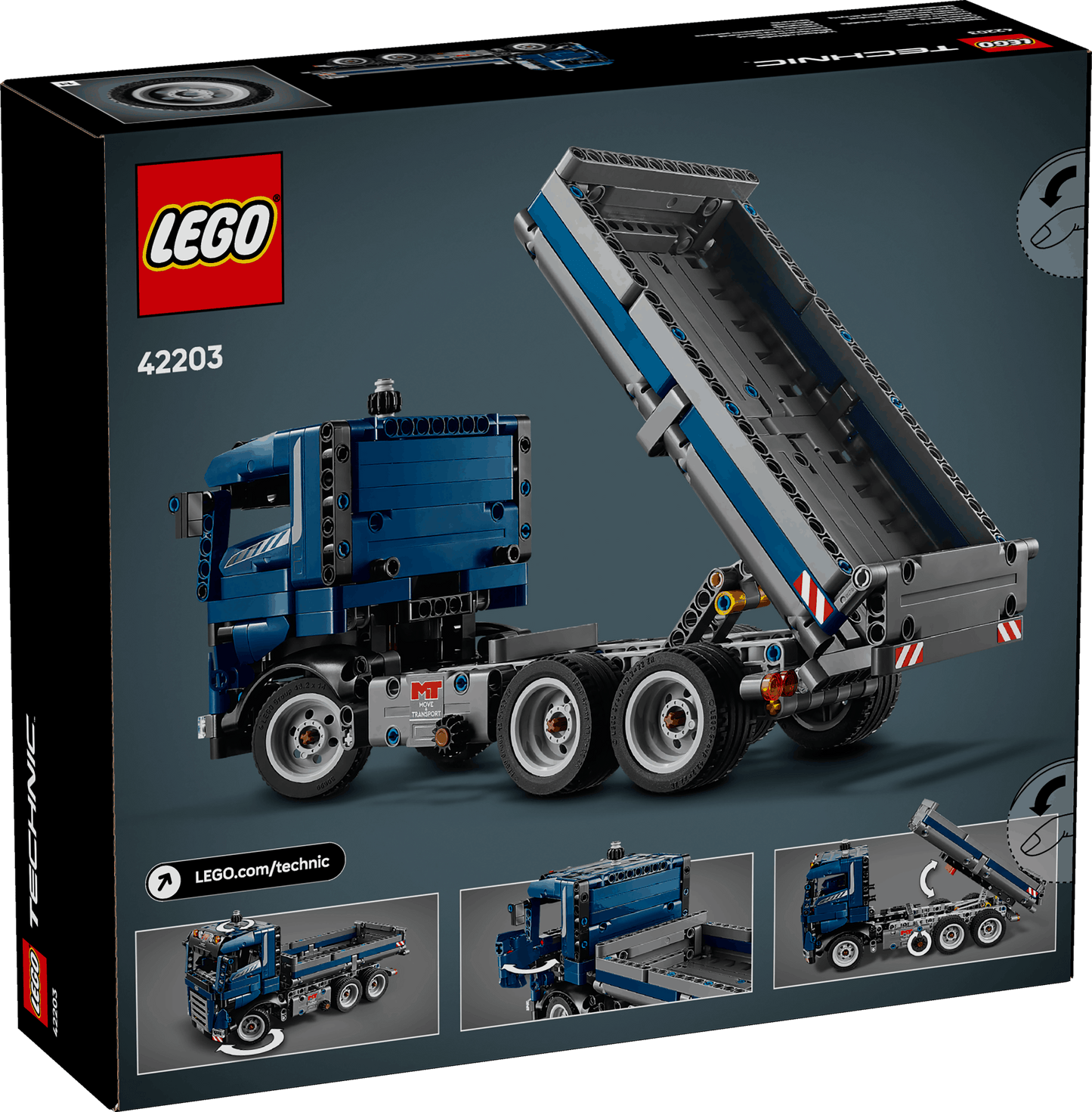 Lego Technic 42203 Tipping Dump Truck Toy Model Set for Ages 9 and Up