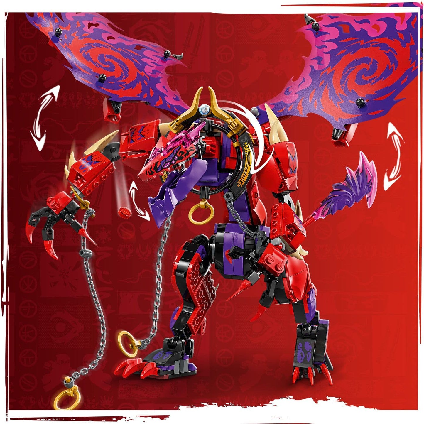Lego Ninjago 71832 Thunderfang Dragon of Chaos Toy for Ages 8 and Up