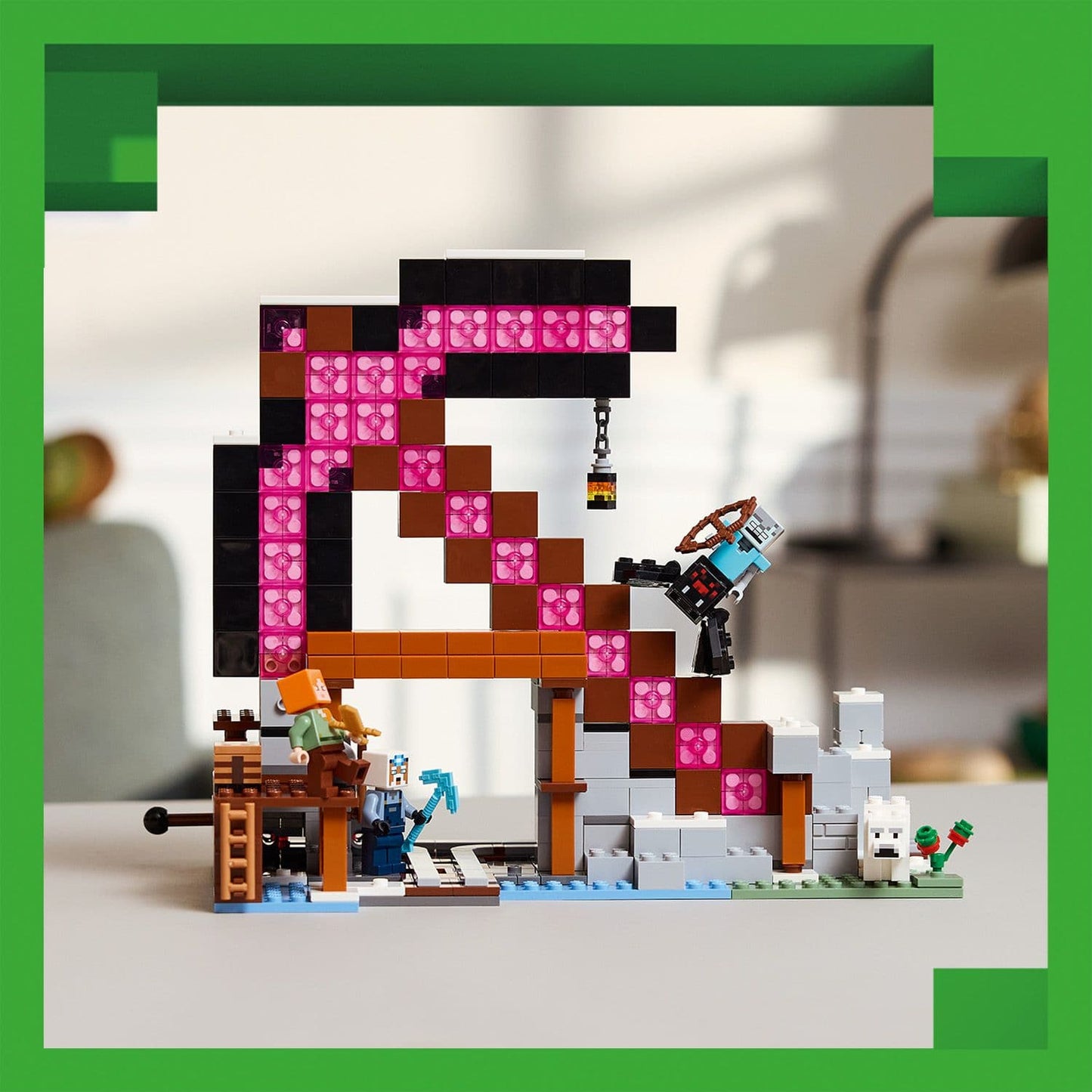 Lego Minecraft 21277 The Pickaxe Mine Buildable Playset for Age 8 & Up