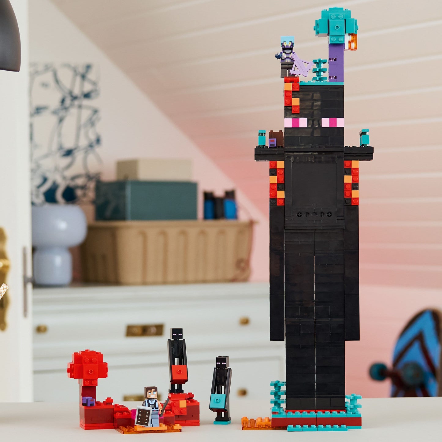 Lego Minecraft 21279 The Enderman Tower Buildable Playset for Ages 9+