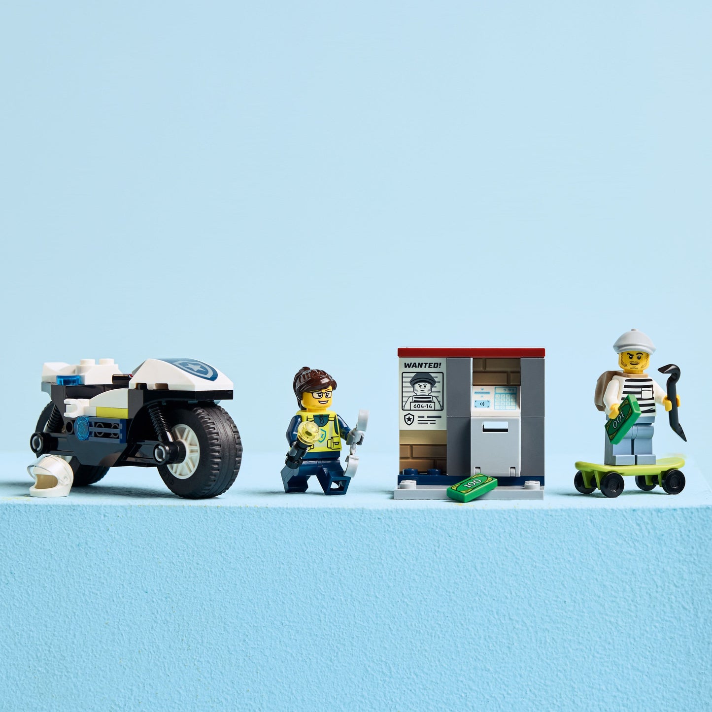 Lego City Police 60455 Police Motorcycle Chase Playset for Ages 4 & Up