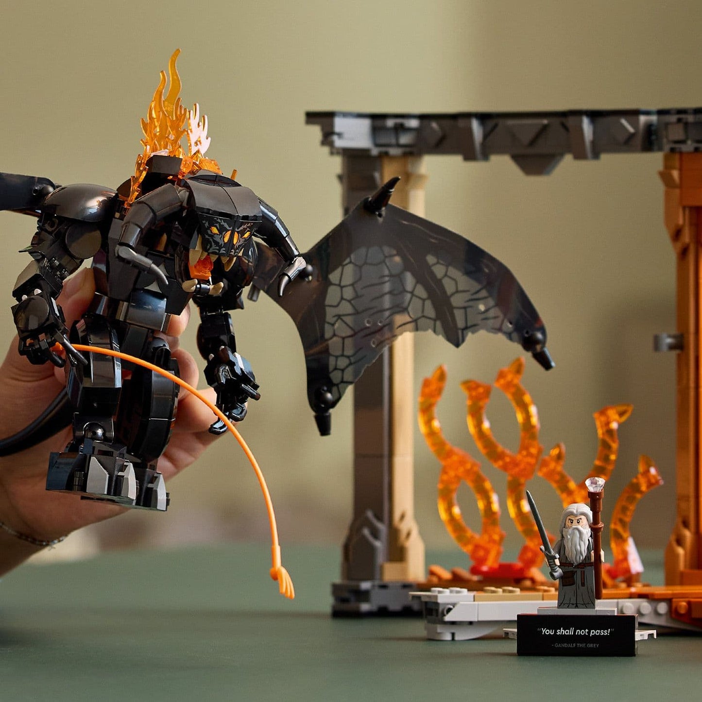 Lego Icons 10367 The Lord of the Rings: Balrog Book Nook for Ages 18+