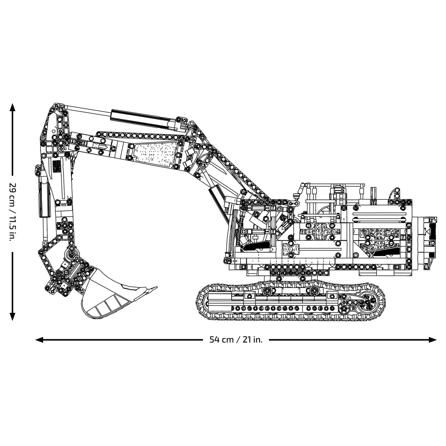 Lego Technic 42215 Volvo EC500 Hybrid Excavator for Adults Ages 18+