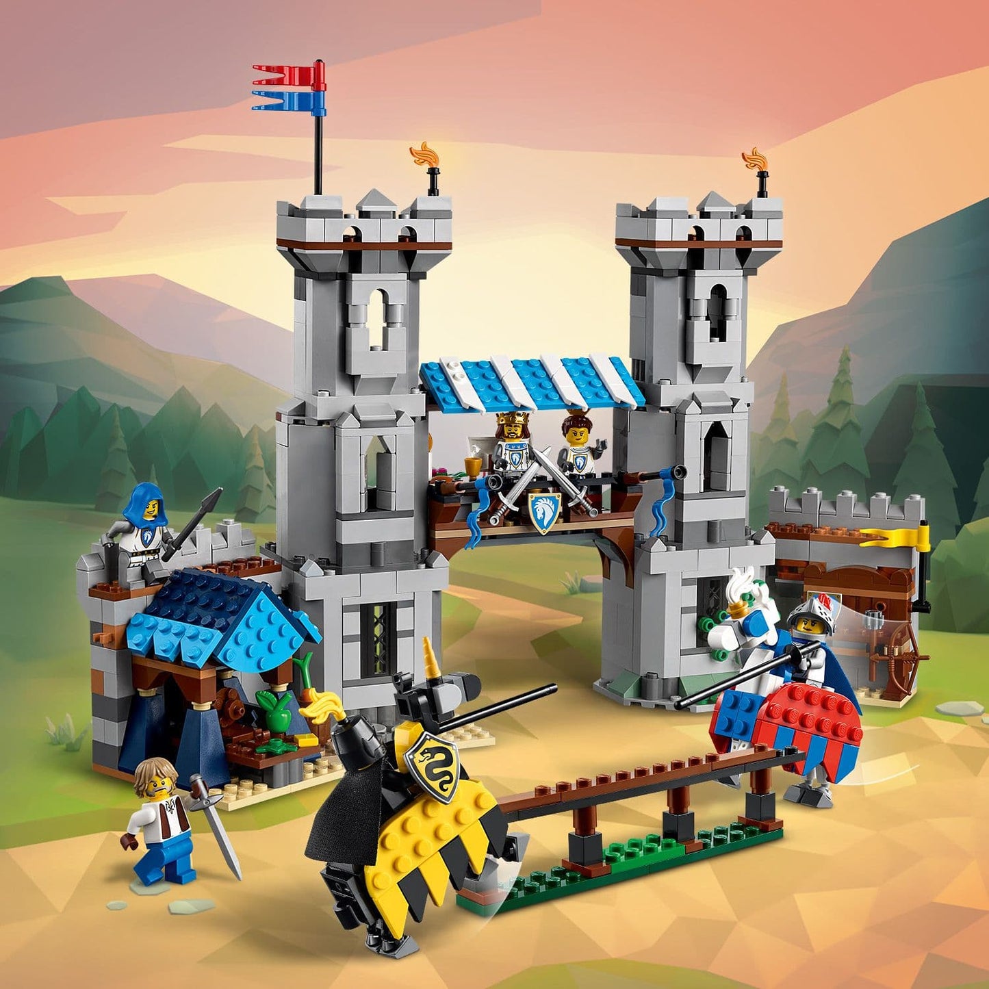 Lego Creator 3 in 1 31168 Medieval Horse Knight Castle for Ages 9 & Up
