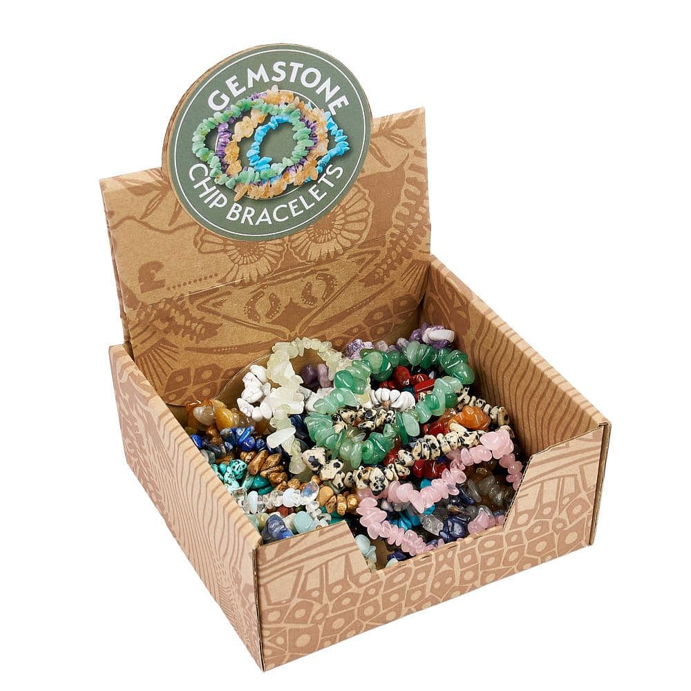 Gemstone Chip Bracelet with Elastic Available in Assorted Colours (1)