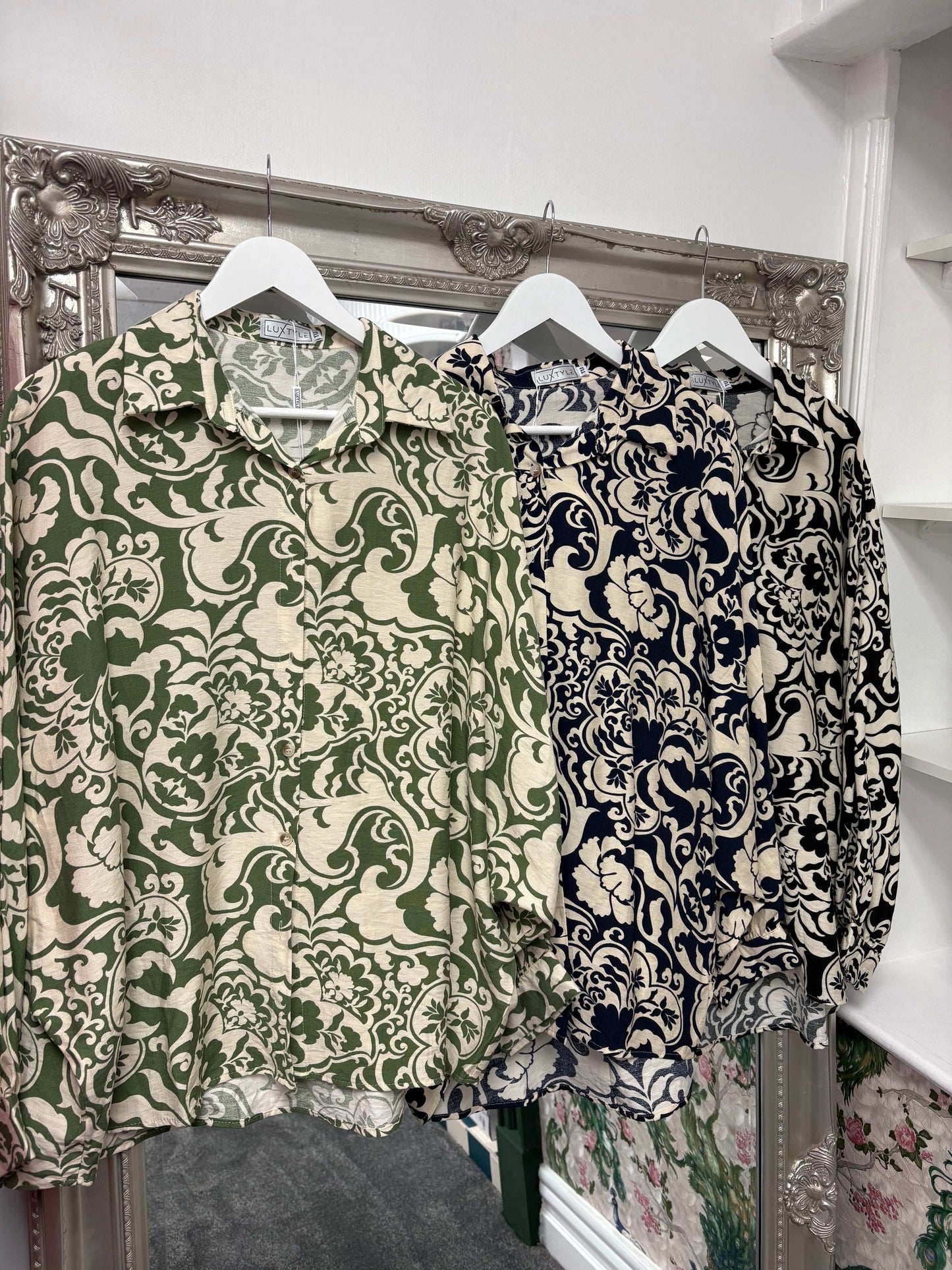 Luxtyle Patterned Blouse – One Size (Fits 8–18)