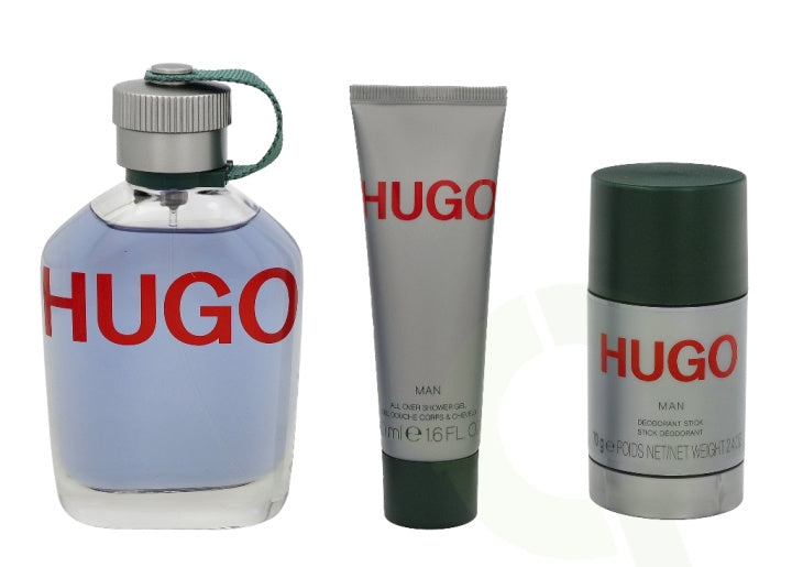 Hugo Boss Hugo Man Gift Set 125ml EDT + 75ml Deodorant Stick + 50ml Shower Gel Men's Fragrance