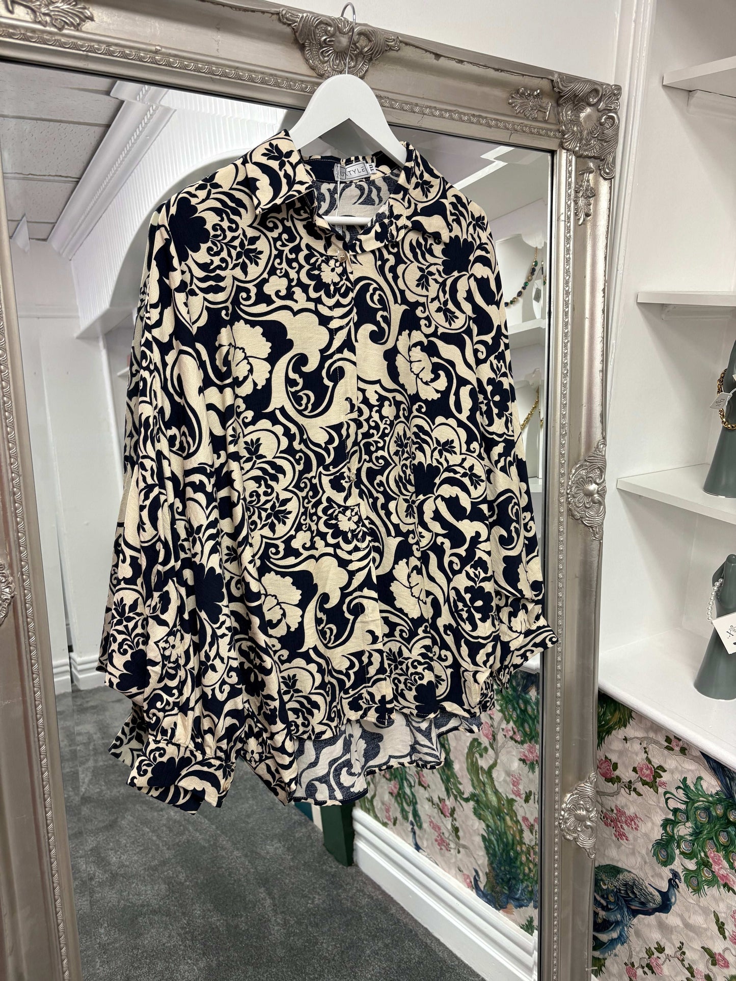 Luxtyle Patterned Blouse – One Size (Fits 8–18)