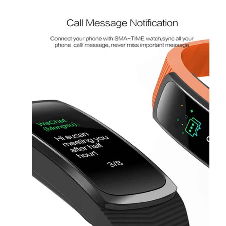 SMA-B3 Fitness Tracker 0.96 inch Bluetooth Smart Bracelet, IP67 Waterproof, Support Activity Traker / Heart Rate Monitor / Blood Pressure Monitor / Remote Capture, SMA-B3/Green, SMA-B3/Blue, SMA-B3/Black, SMA-B3/Orange
