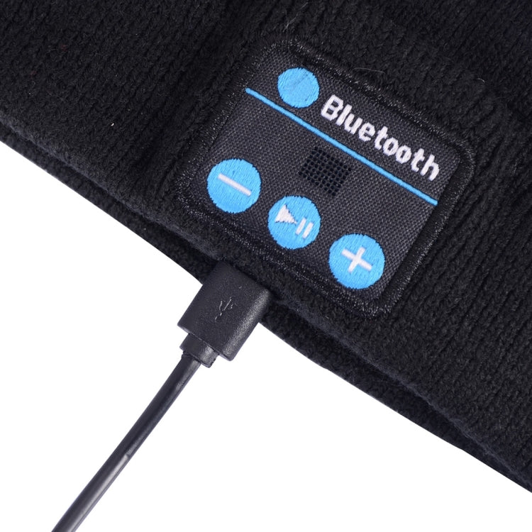 Knitted Bluetooth Headsfree Sport Music Headband with Mic for iPhone / Samsung and Other Bluetooth Devices(Black)