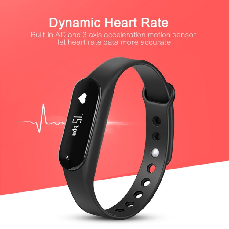 CHIGU C6 0.69 inch OLED Display Bluetooth Smart Bracelet, Support Heart Rate Monitor / Pedometer / Calls Remind / Sleep Monitor / Sedentary Reminder / Alarm / Anti-lost, Compatible with Android and iOS Phones, CHIGU C6 Pink, CHIGU C6 Green, CHIGU C6 Bl...