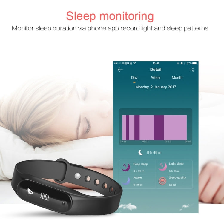 CHIGU C6 0.69 inch OLED Display Bluetooth Smart Bracelet, Support Heart Rate Monitor / Pedometer / Calls Remind / Sleep Monitor / Sedentary Reminder / Alarm / Anti-lost, Compatible with Android and iOS Phones, CHIGU C6 Pink, CHIGU C6 Green, CHIGU C6 Bl...