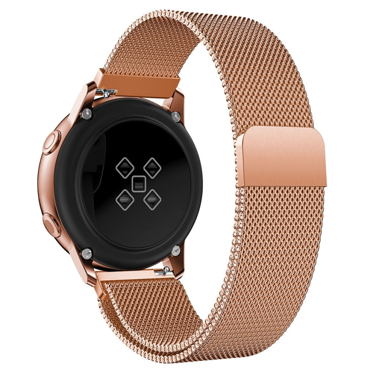 Milanis Magnetic Stainless Steel Mesh Wrist Strap WatchBand for Galaxy Watch Active 20mm