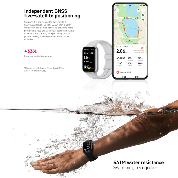 Original Xiaomi Smart Band 9 Pro 1.74 inch AMOLED Screen 5ATM Waterproof Smart Watch, Support Blood Oxygen / Heart Rate Monitor (Pink)