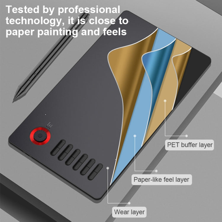 VEIKK A15PRO 10x6 inch 5080 LPI Type-C Interface Smart Touch Electronic Graphic Tablet