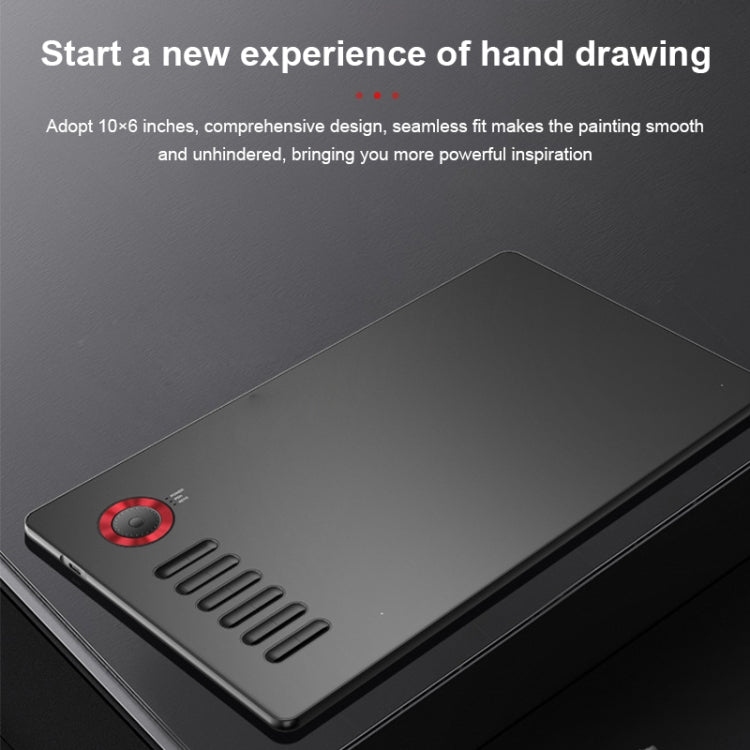 VEIKK A15PRO 10x6 inch 5080 LPI Type-C Interface Smart Touch Electronic Graphic Tablet (Blue)