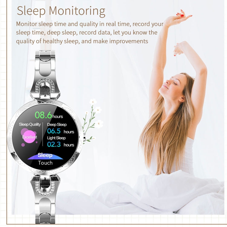AK15 Fashion Smart Female Bracelet, 1.08 inch Color LCD Screen, IP67 Waterproof, Support Heart Rate Monitoring / Sleep Monitoring / Remote Photography