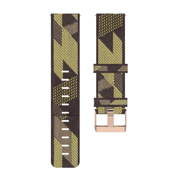 22mm Stripe Weave Nylon Wrist Strap Watch Band for Huawei GT / GT2 46mm, Honor Magic Watch 2 46mm / Magic
