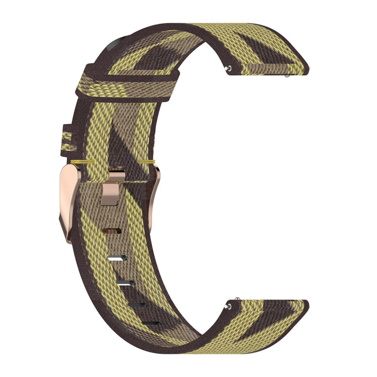 22mm Stripe Weave Nylon Wrist Strap Watch Band for Huawei GT / GT2 46mm, Honor Magic Watch 2 46mm / Magic
