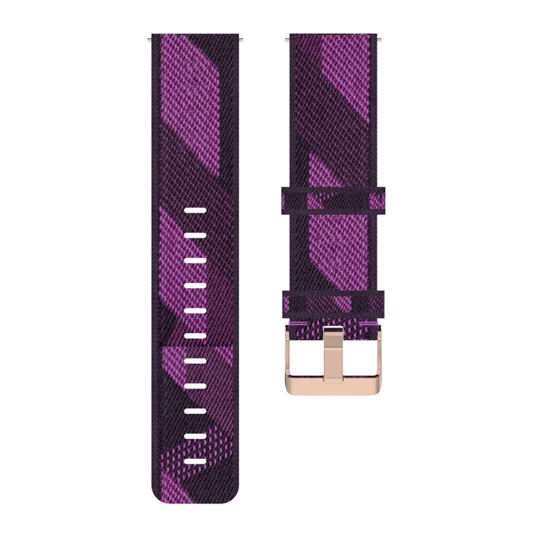 22mm Stripe Weave Nylon Wrist Strap Watch Band for Galaxy Watch 46mm / Gear S3