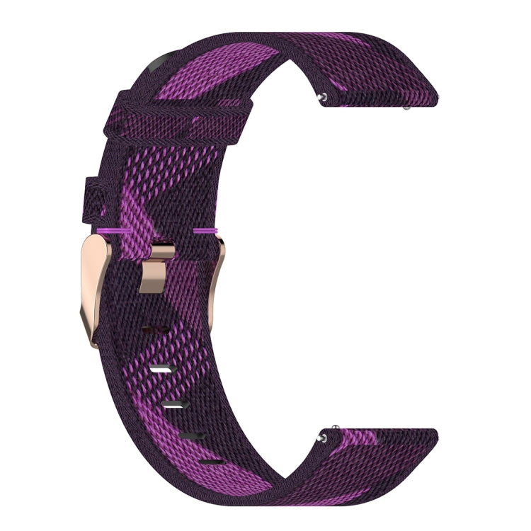 22mm Stripe Weave Nylon Wrist Strap Watch Band for Galaxy Watch 46mm / Gear S3