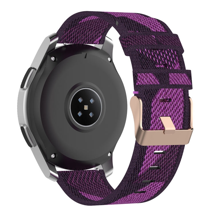 22mm Stripe Weave Nylon Wrist Strap Watch Band for Galaxy Watch 46mm / Gear S3