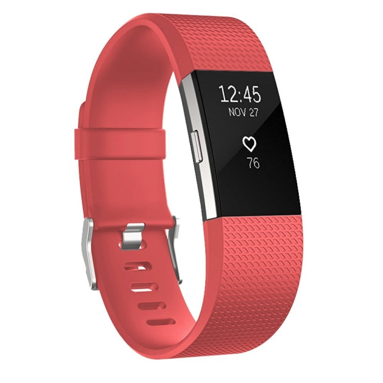 Square Pattern Adjustable Sport Watch Band for FITBIT Charge 2, Size: S, 10.5x8.5cm, S, Dark Purple, S, Purple, S, Cyan, S, Pink, S, Red, S, Green, S, Rose Red, S, Grey, S, Sky Blue, S, Blue, S, White, S, Aurora Blue, S, Black, S, Light Pink           ...