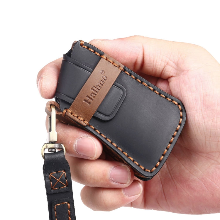 For Lexus 4-button Hallmo Car Cowhide Leather Key Protective Cover Key Case(Brown)