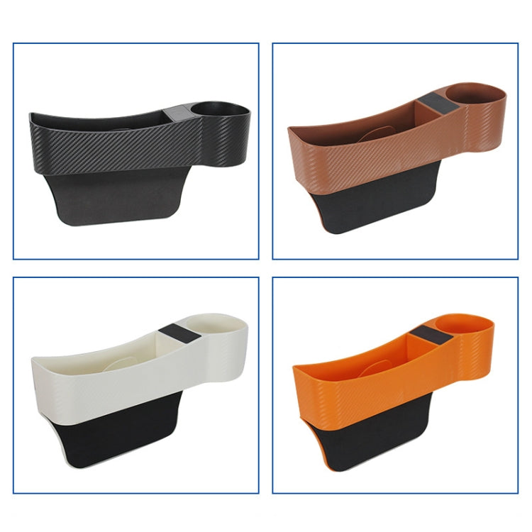 CARFU AC-2294 Car Seat Gap Multi-function Storage Box(Brown)