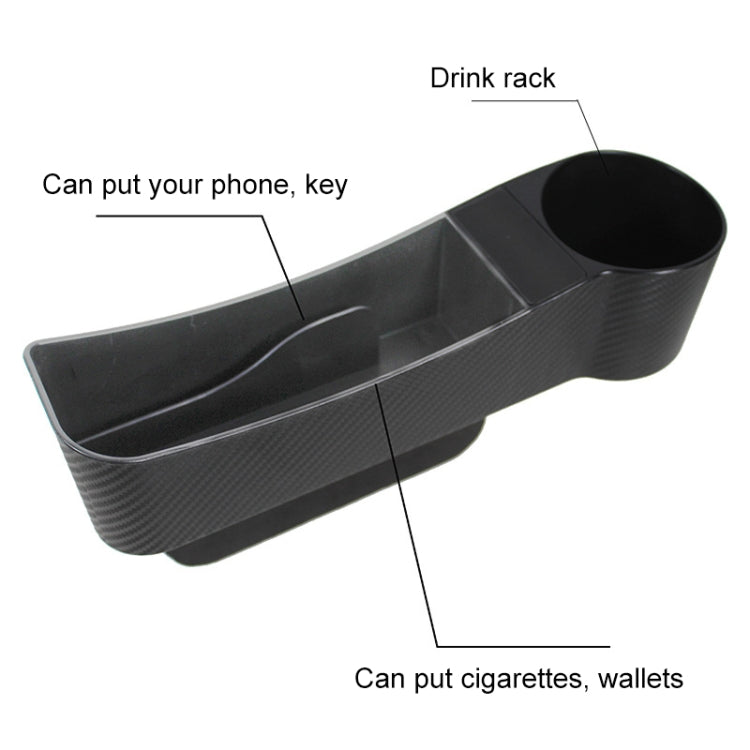 CARFU AC-2294 Car Seat Gap Multi-function Storage Box(Brown)