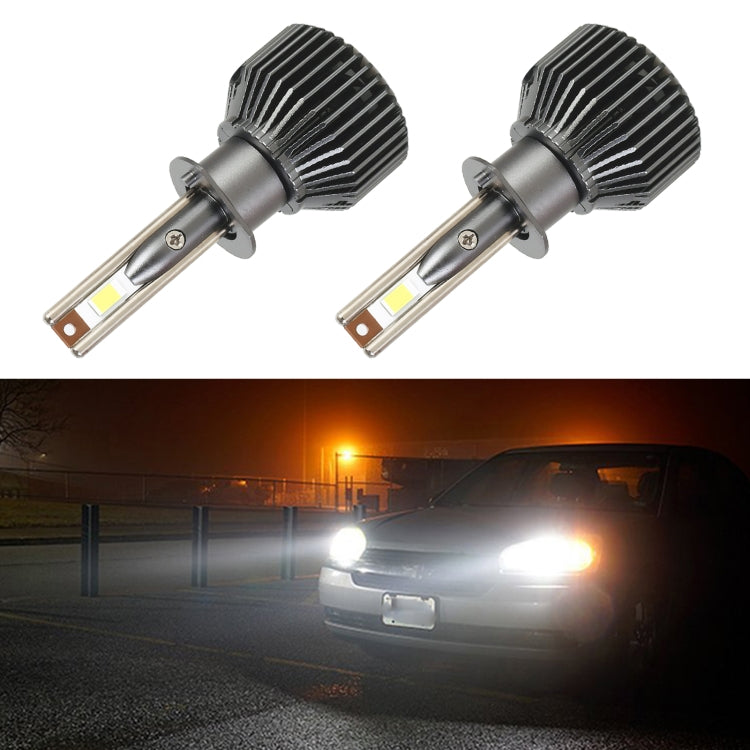 K11 1 Pair H1 12V / 85W / 6000K / 9000LM Car LED Headlight, H1