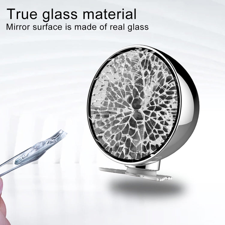 3R-043 Auxiliary Rear View Mirror Car Adjustable Blind Spot Mirror Wide Angle Auxiliary  Side Mirror, Diameter: 60mm (Black)